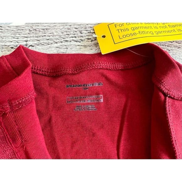 NWT Amazon Essentials Giraffe Zoo Animals Cotton Zipper Footies(2) 18 months - Picture 11 of 16